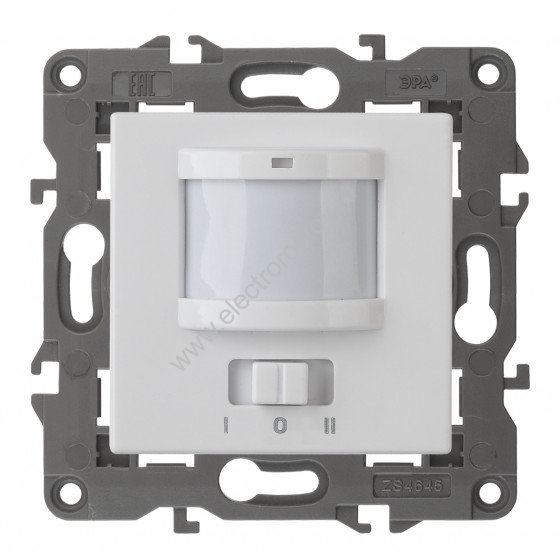 Elegance Белый Датчик движения 2-проводной, 180 - 250В, 200Вт ЭРА