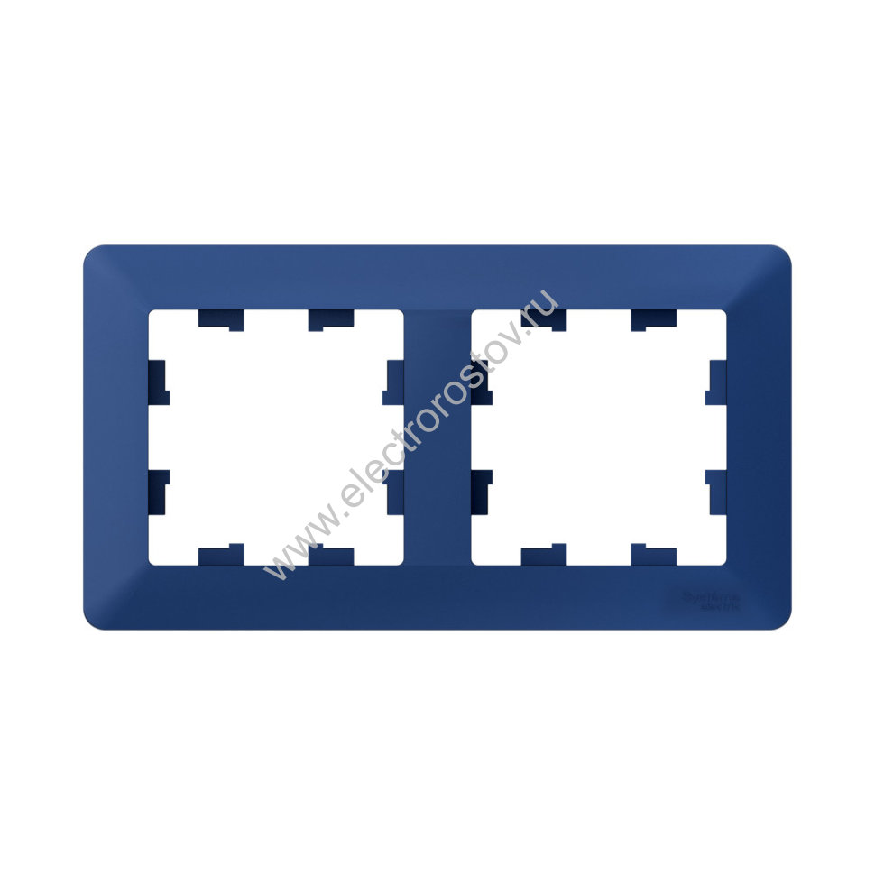 Systeme Electric AtlasDesign Air Аквамарин/дымчатый черный Рамка 2-ая