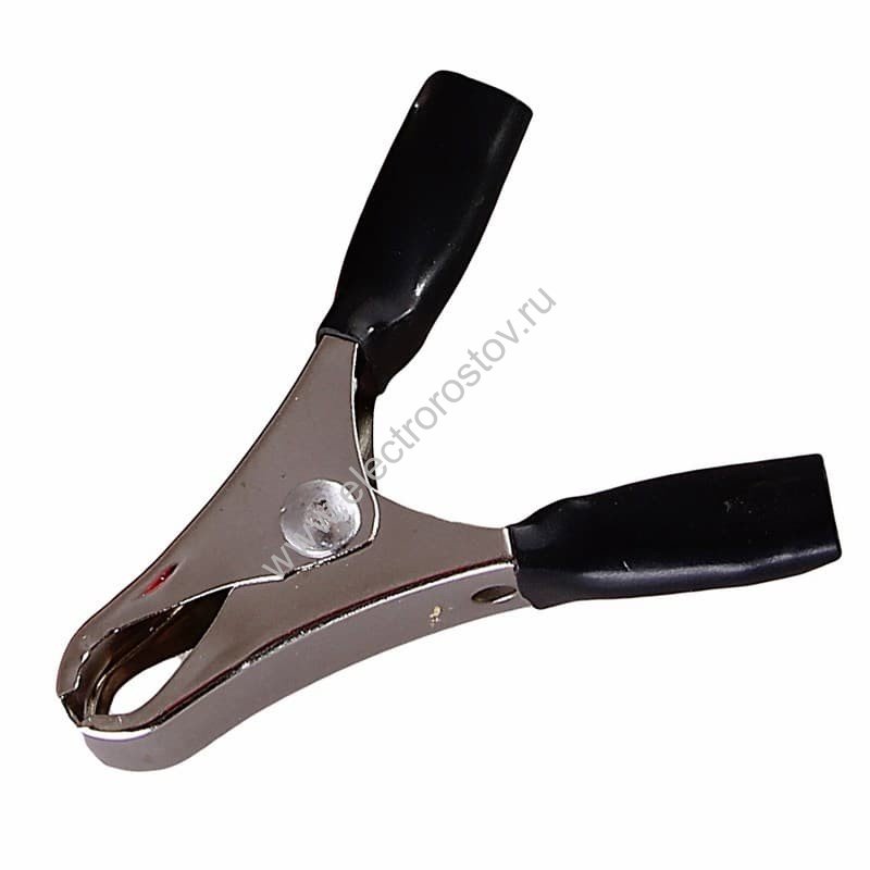 Зажим "крокодил"105мм, 100А, черный