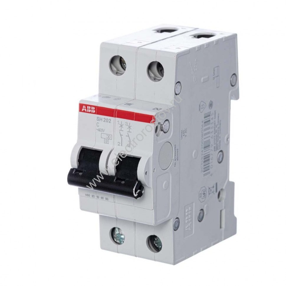 SH202L Автоматический выключатель 2P C63 4,5кА/6кА ABB