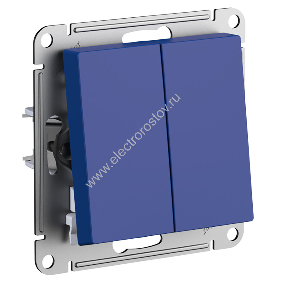 AtlasDesign Аквамарин Выключатель с самовозвратом двойной Schneider Electric