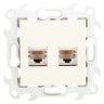 Simon 24 Слоновая кость Розетка комп(RJ45) 2-ая 5 кат UTP Simon