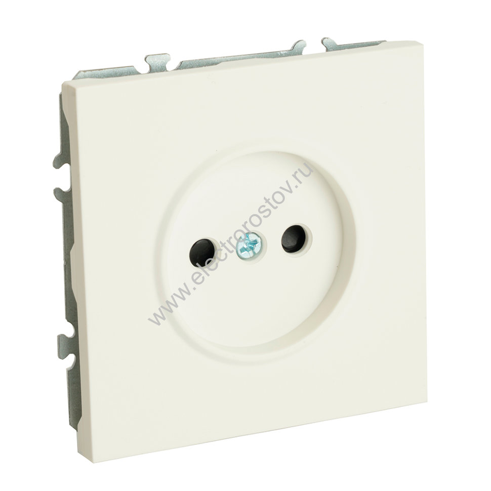 STEKKER Эмили Белый фарфор, soft touch Розетка 1-местная с защитной шторкой (механизм), б/з