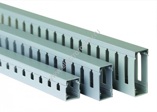 DKC Короб перфорированный, серый RL75 25x30