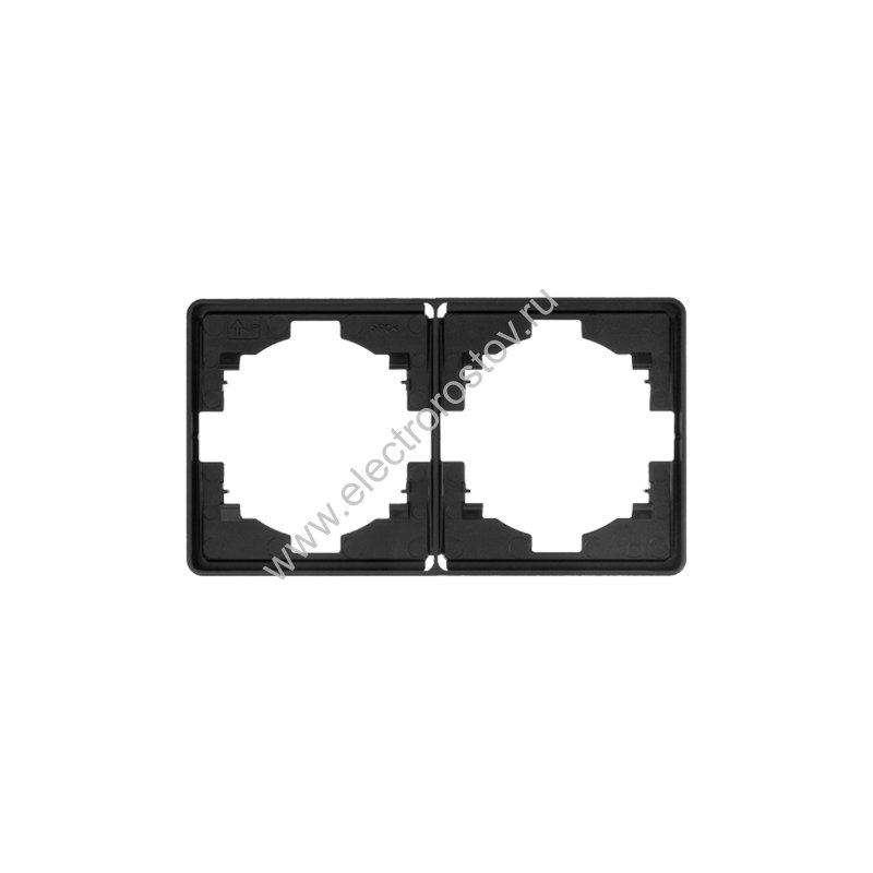 KRANZ ROUND Рамка 2-постовая оникс