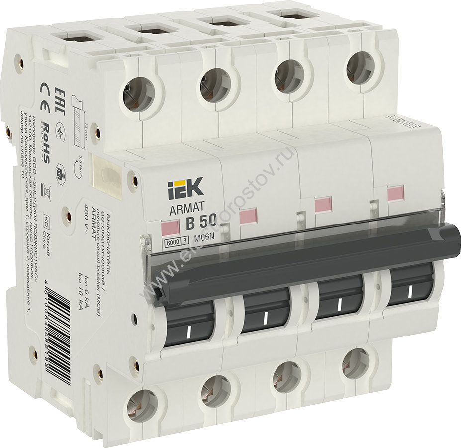 IEK ARMAT Автоматический выключатель M06N 4P B 50А