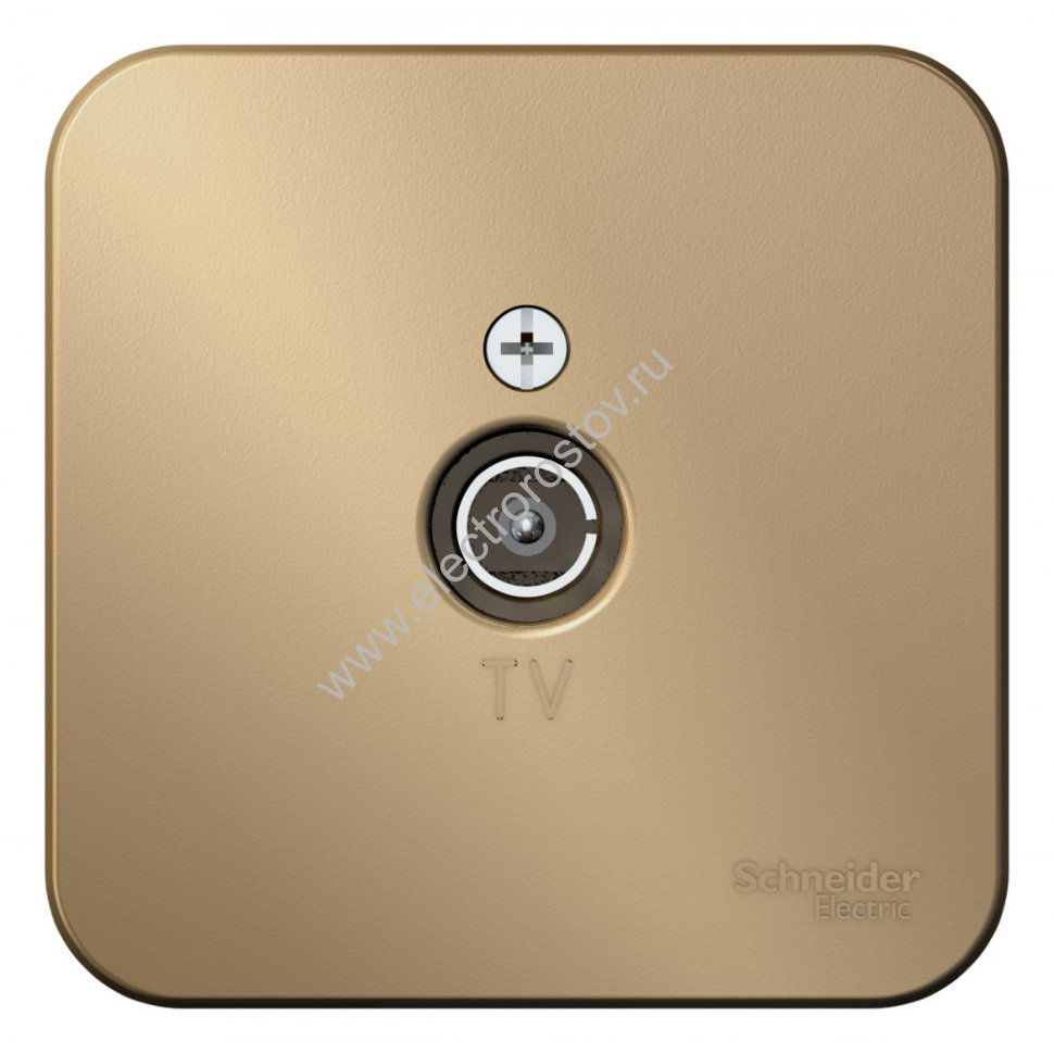Blanca наруж Титан Розетка TV, изолир. пластина Schneider Electric
