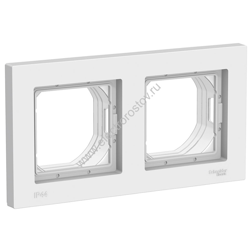 AtlasDesign Aqua Бел Рамка 2-ая IP44 Schneider Electric