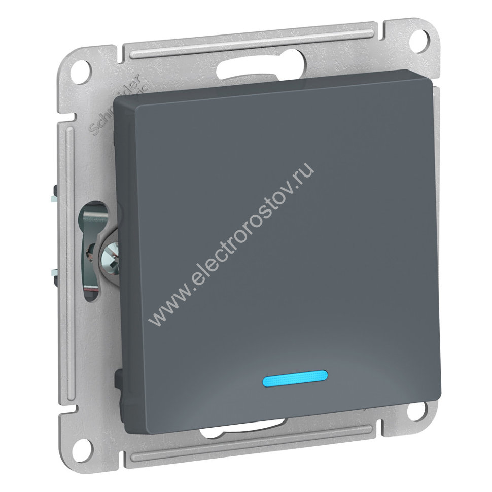 AtlasDesign Грифель Выключатель 1-клавишный с подсветкой Schneider Electric