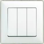 Visage Белый Выключатель 3 клавишный GUNSAN