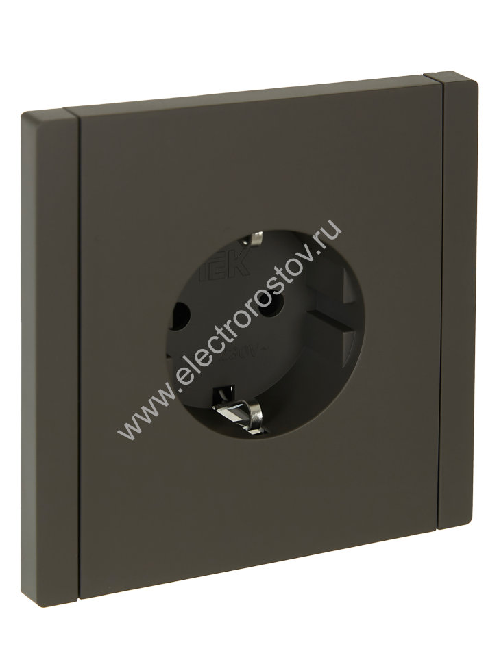 IEK FORTE&PIANO Серый Розетка с/з винтовое крепление 16А FP316