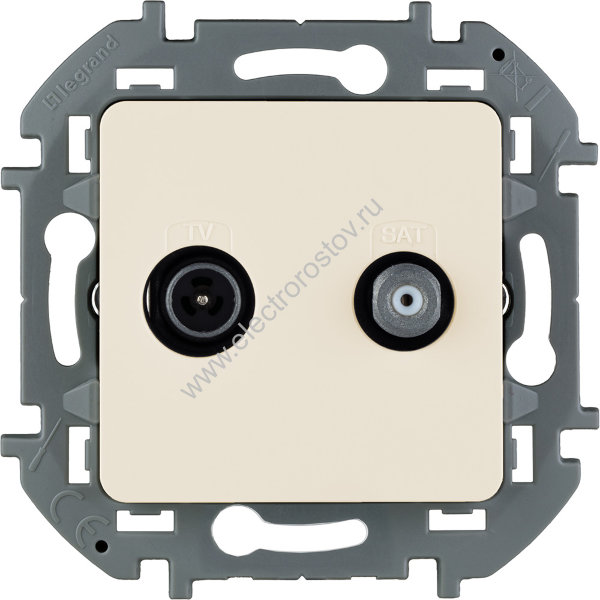 INSPIRIA Слоновая кость Розетка TV/SAT "звезда" Legrand