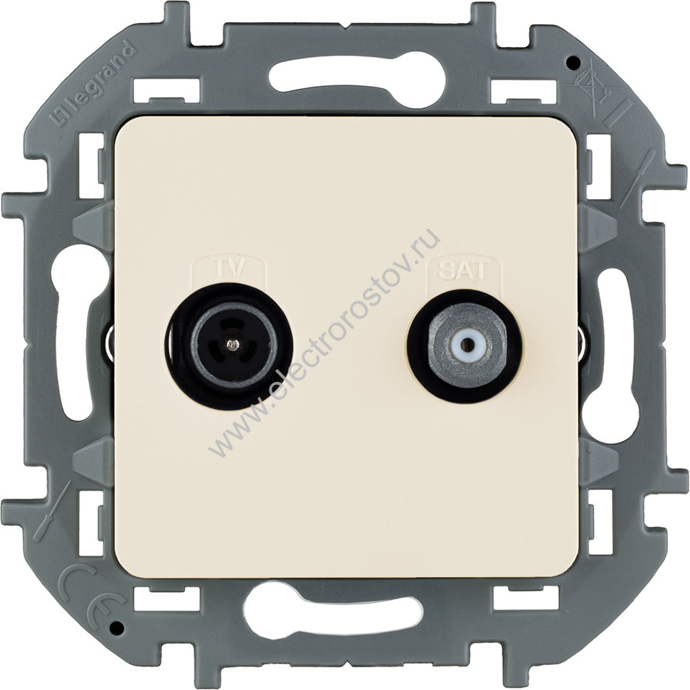 INSPIRIA Слоновая кость Розетка TV/SAT "звезда" Legrand