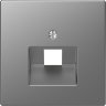 Schneider Electric Merten D-Life Нержавеющая Сталь Накладка центральная для розетки 1-ной RJ45