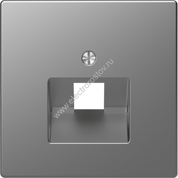 Schneider Electric Merten D-Life Нержавеющая Сталь Накладка центральная для розетки 1-ной RJ45