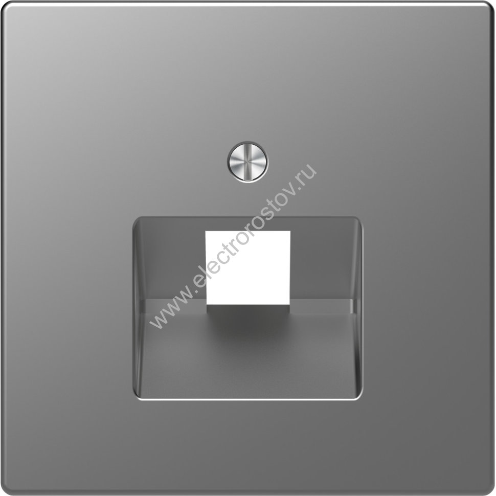 Schneider Electric Merten D-Life Нержавеющая Сталь Накладка центральная для розетки 1-ной RJ45