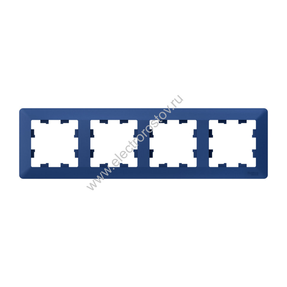 Systeme Electric AtlasDesign Air Аквамарин/дымчатый черный Рамка 4-ая