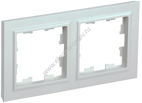 IEK BRITE BASE Жемчуг Рамка 2-м РУ-2-БрЖ
