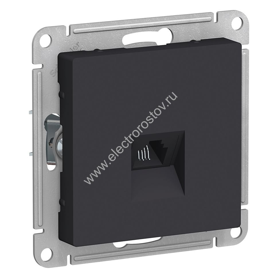 AtlasDesign Карбон Розетка телефонная RJ11 Schneider Electric