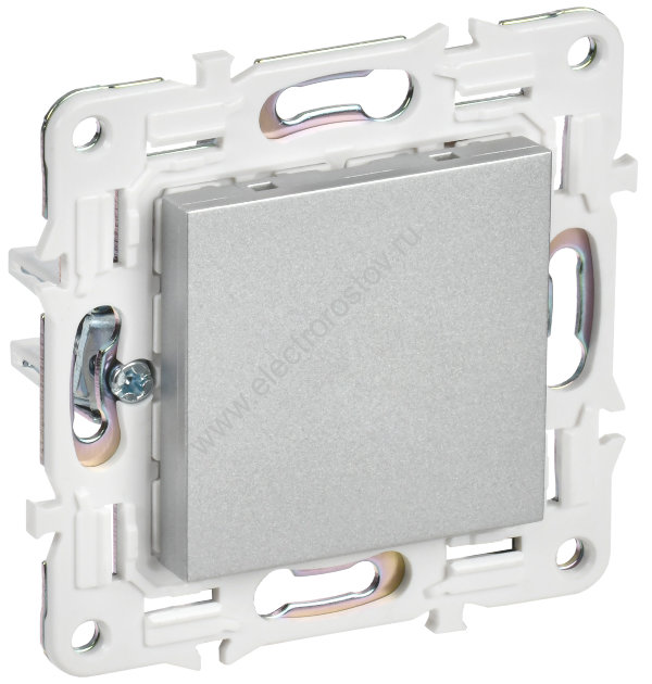 IEK SKANDY Серебряный Заглушка с суппортом SK-C01S