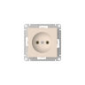 AtlasDesign Беж Розетка 1-ая б/з без шторок с быстрозажим. клеммами Schneider Electric