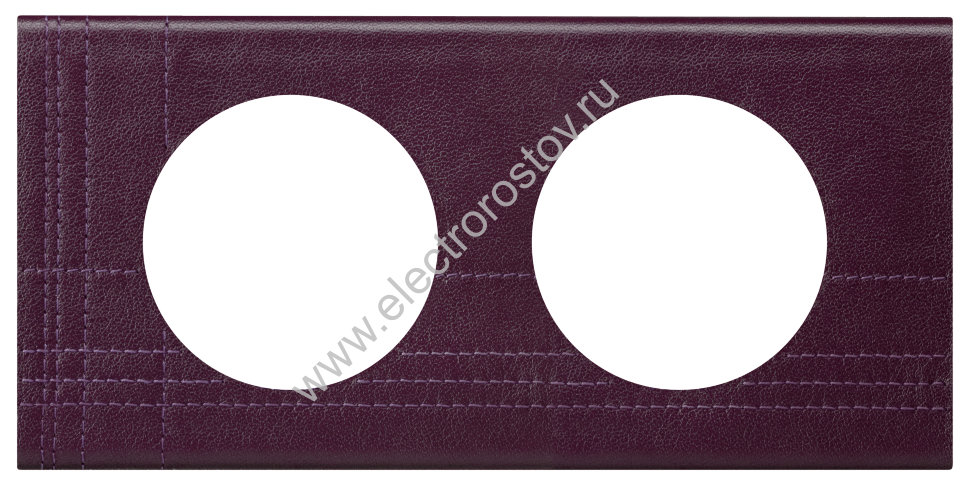 Celiane Кожа пурпур Рамка 2-ая (2+2 мод) Legrand