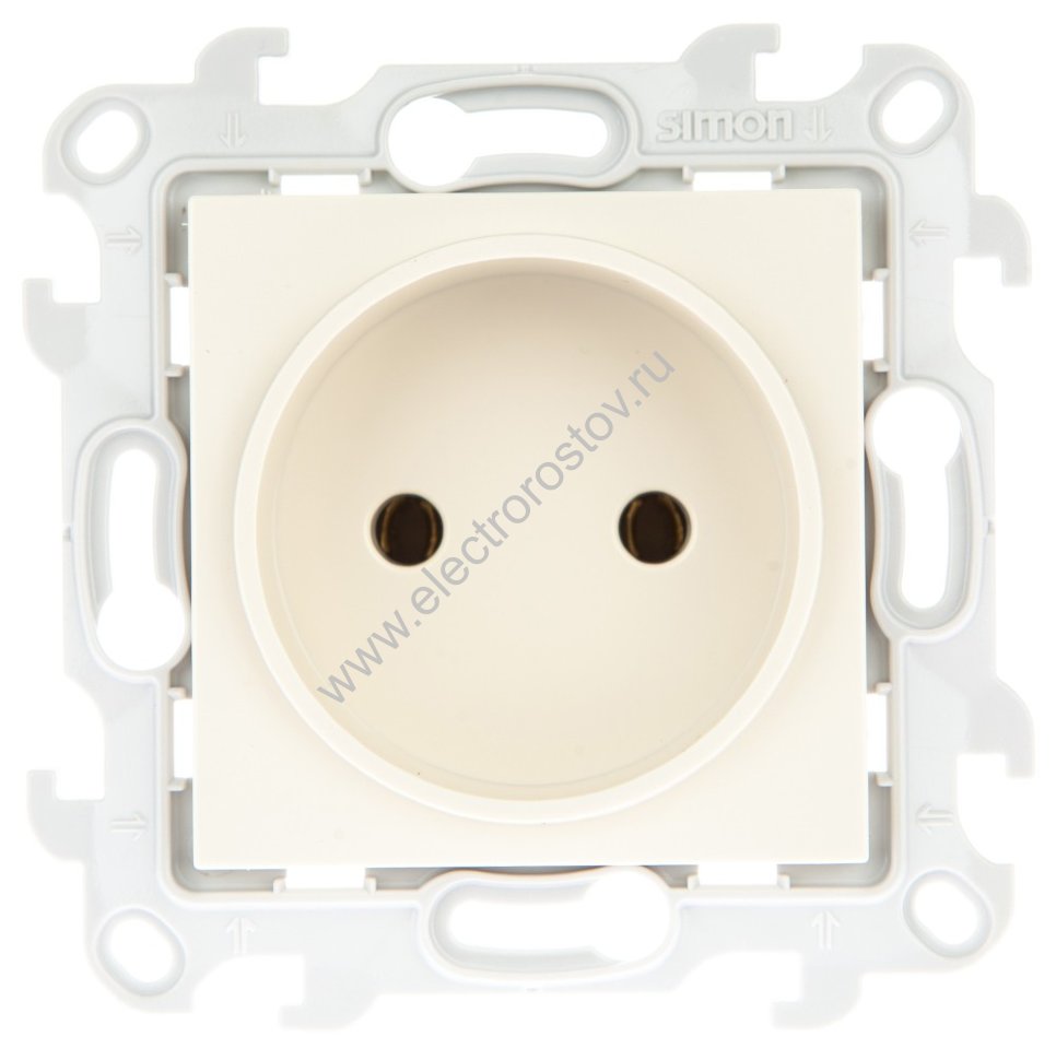 Simon 24 Слоновая кость Розетка 1-ая б/з Simon