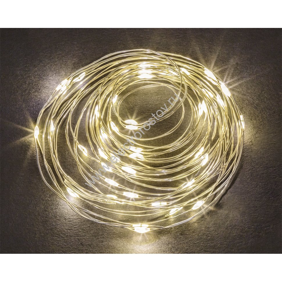 Гирлянда NGF-SM01-50WW-10-5.2m-3AA-SL-IP20 Navigator