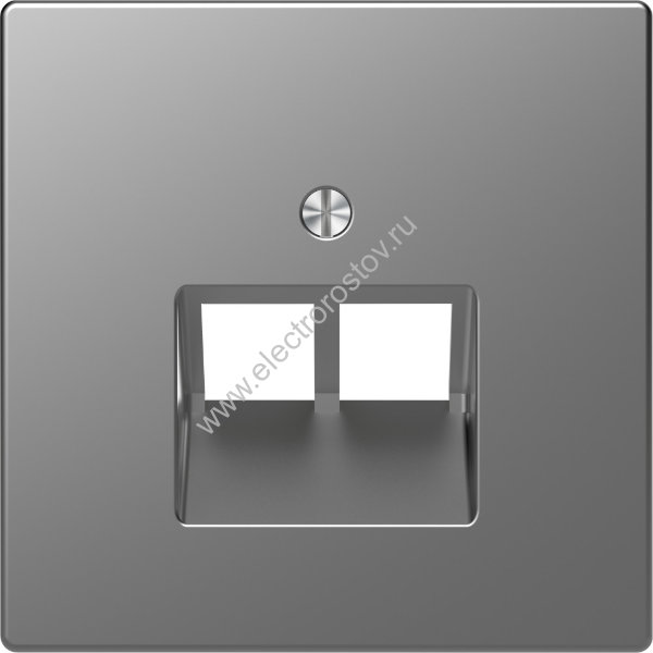 Schneider Electric Merten D-Life Нержавеющая Сталь Накладка центральная для розетки 2-ной RJ45