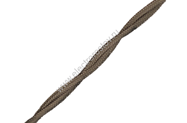 Витой провод 2*2,5, титан, матовый 50м