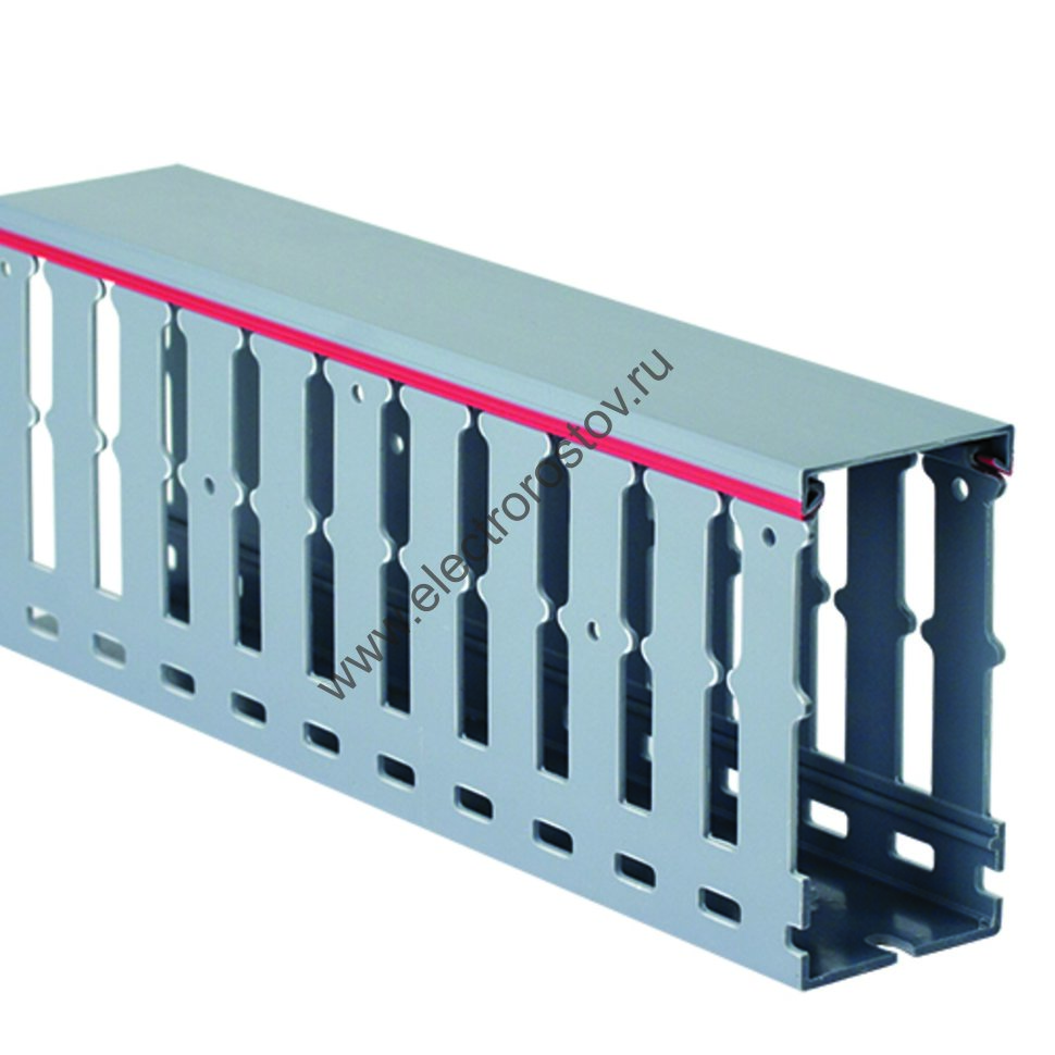 DKC Короб перфорированный, серый RL12 25x40