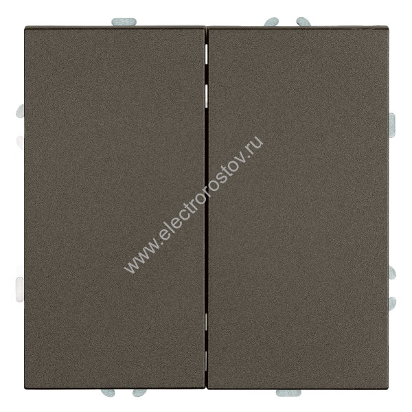 STEKKER Эмили Антрацит, soft touch Выключатель 2-клавишный