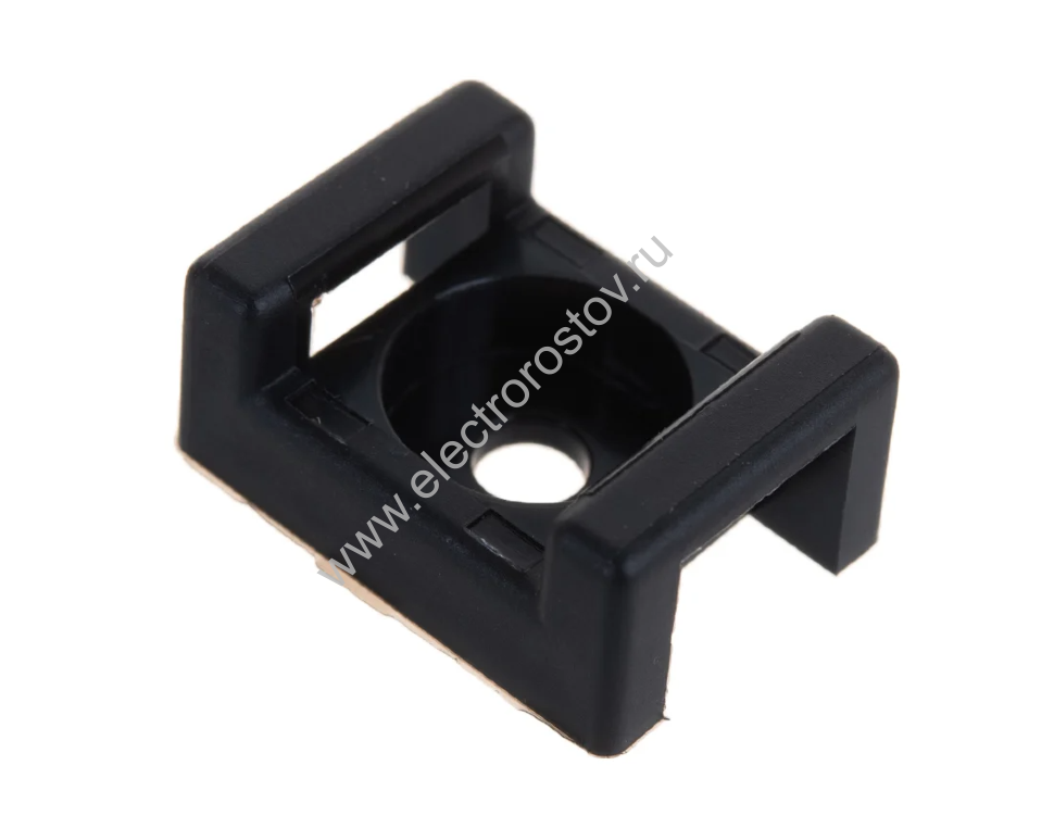 Площадка для крепления стяжки ПС-2 22x16мм (черн) (100шт) REXANT