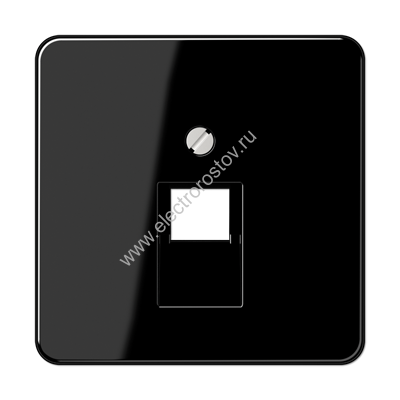 CD 500 Черный Накладка 1-ой наклонной ТЛФ/комп розетки JUNG