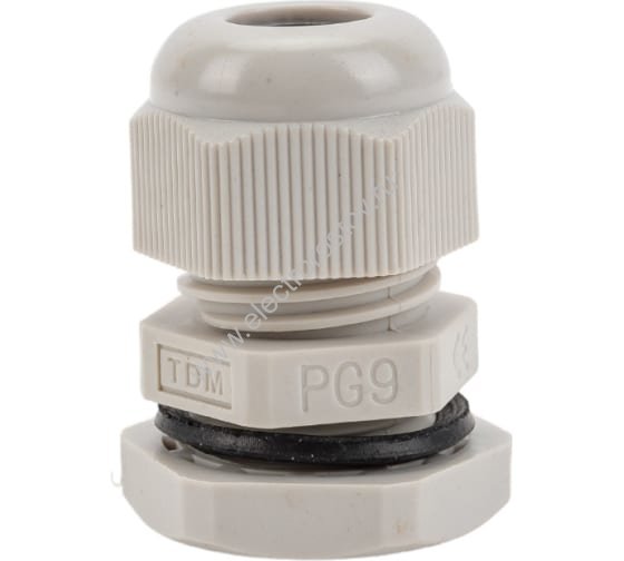 Сальник PG 9 диаметр проводника 4-8мм IP54 TDM