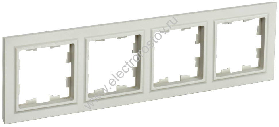 IEK BRITE BASE Бежевый Рамка 4-м РУ-4-БрКр