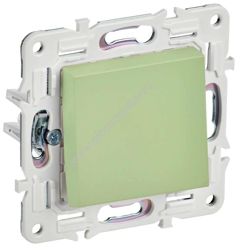 IEK SKANDY Мятный Выключатель 1-клавишный проходной 10А SK-V02G