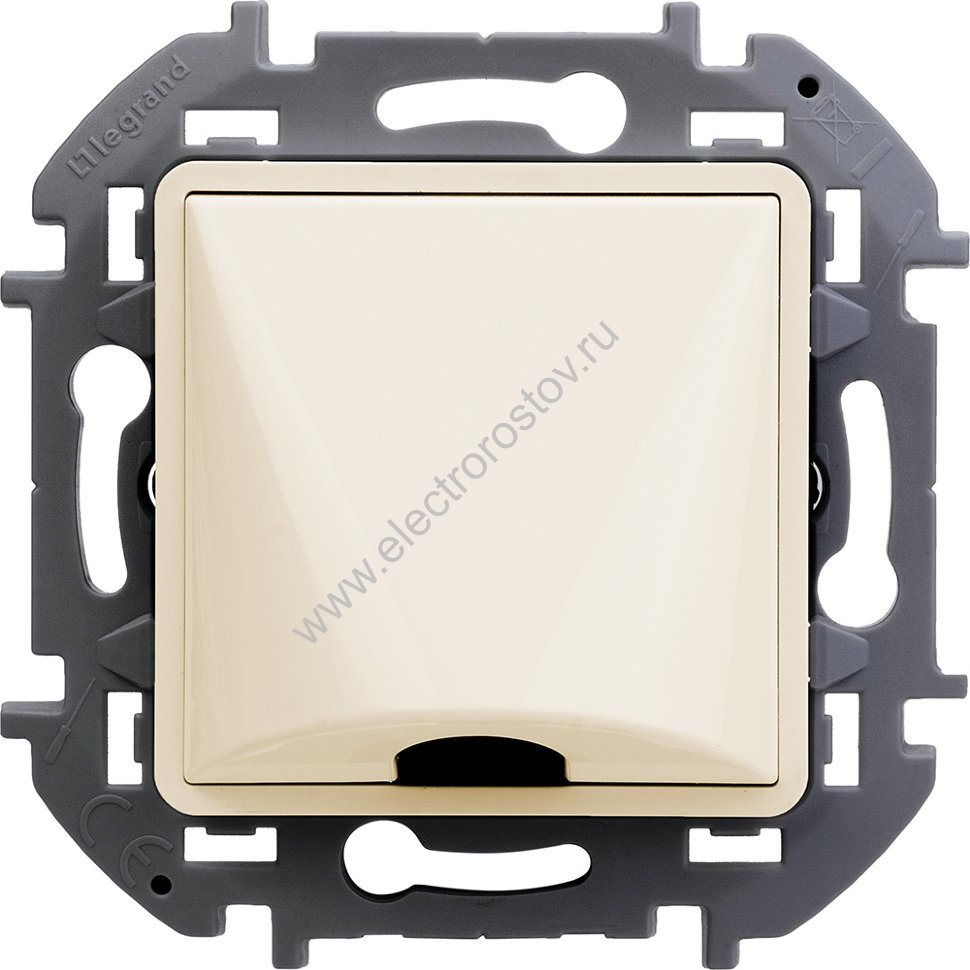 INSPIRIA Слоновая кость Вывод кабеля с зажимом для крепления Legrand