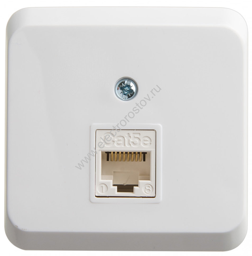 Этюд Белый Розетка компьютерная 1-ая RJ45 кат.5E Schneider Electric