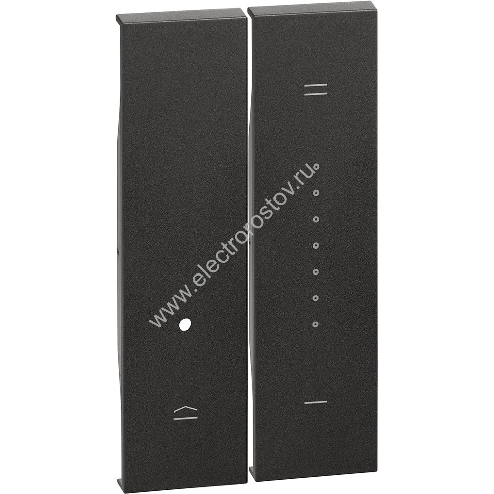 BT Living now Черный Лицевая панель для кнопочного светорегулятора 2 мод