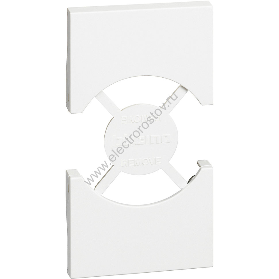 BT Living now Белый Лицевая панель для розеток 2К+З нем/итало стандарта 2 мод