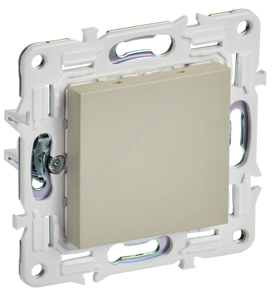 IEK SKANDY Бежевый Заглушка с суппортом SK-C01B