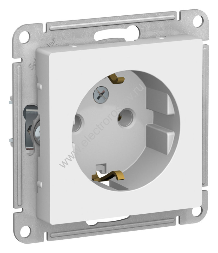 AtlasDesign Лотос Розетка 1-ая с/з Schneider Electric