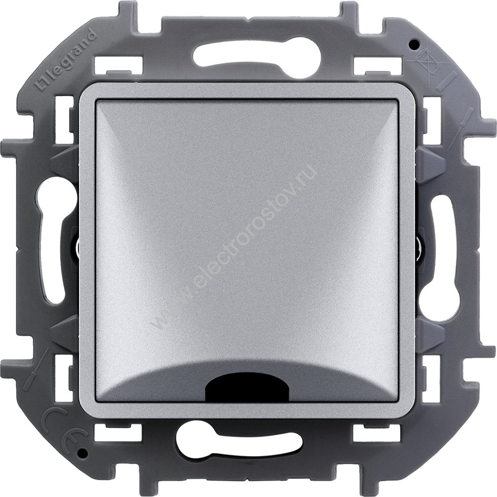 INSPIRIA Алюминий Вывод кабеля с зажимом для крепления Legrand