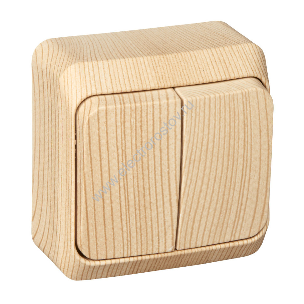 Этюд Сосна Выключатель 2-клавишный Schneider Electric