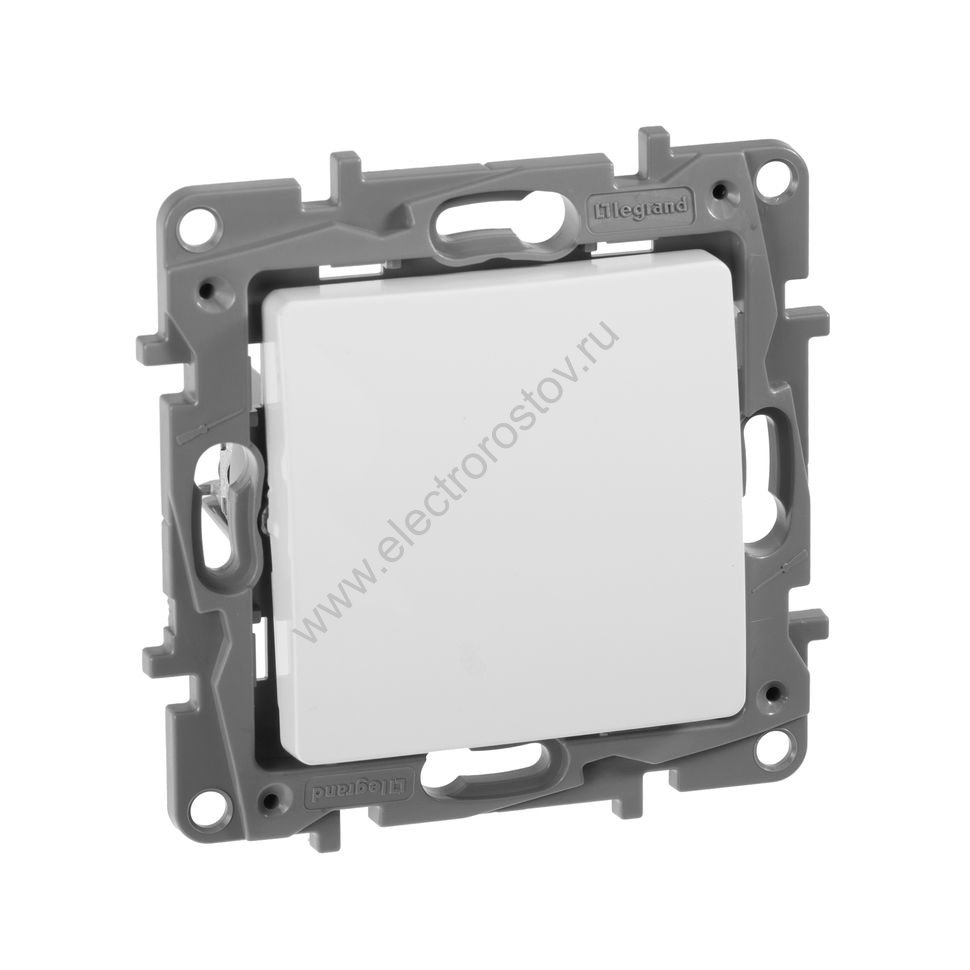 Etika Белый Переключатель 1-клавишный Legrand
