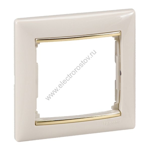Valena Крем/Золотой штрих Рамка 1-ая Legrand
