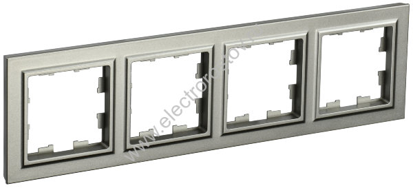 IEK BRITE BASE Шампань Рамка 4-м РУ-4-БрШ