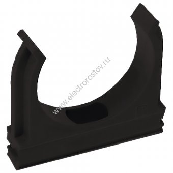 Крепеж-клипса для трубы черная 25 мм Промрукав