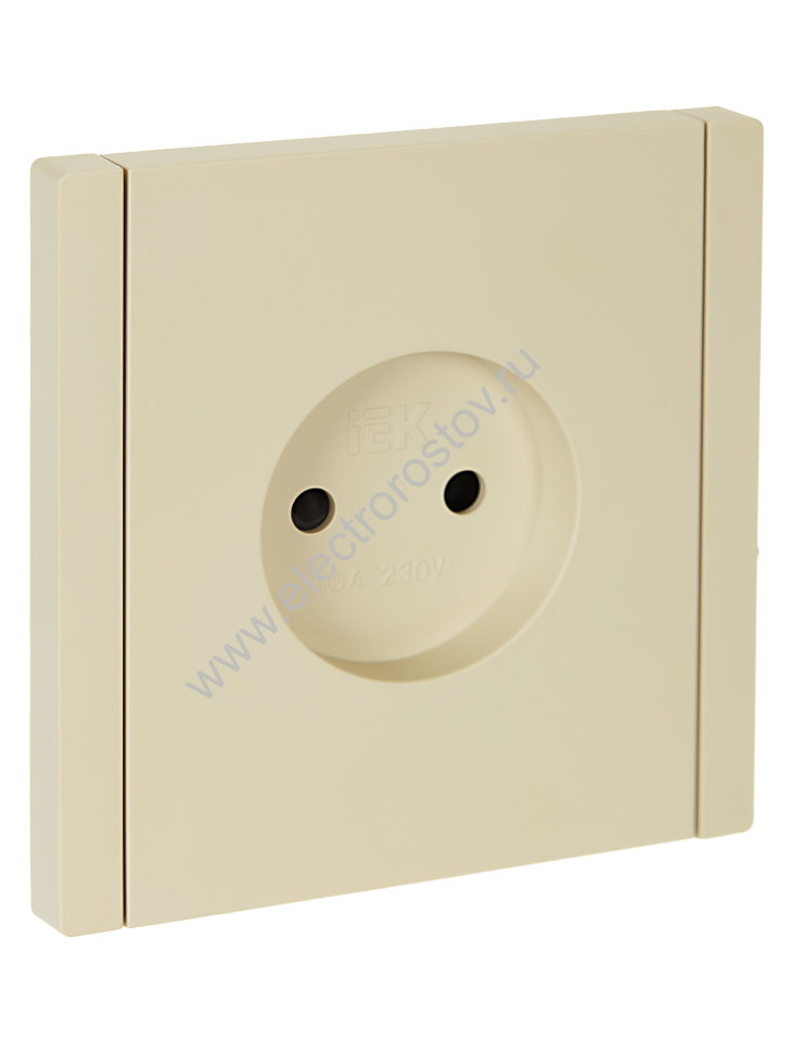 IEK FORTE&PIANO Ваниль Розетка б/з со шт винтовое крепление 10А FP417